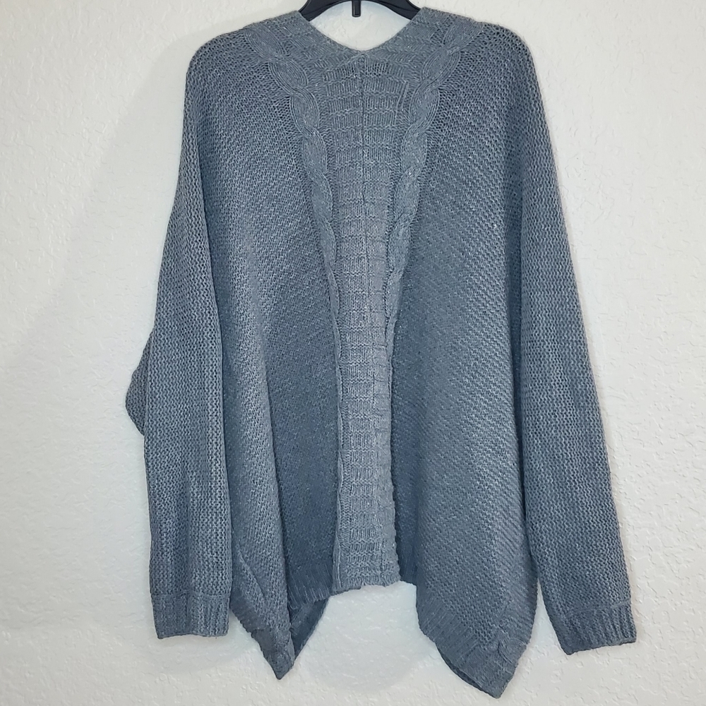 SHEIN LUNE Double Pocket Batwing Sleeve Cardigan Size L - Picture 11 of 12